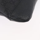 GUCCI GG Canvas Shoulder Bag Black Silver 374414 Auth 174510-9
