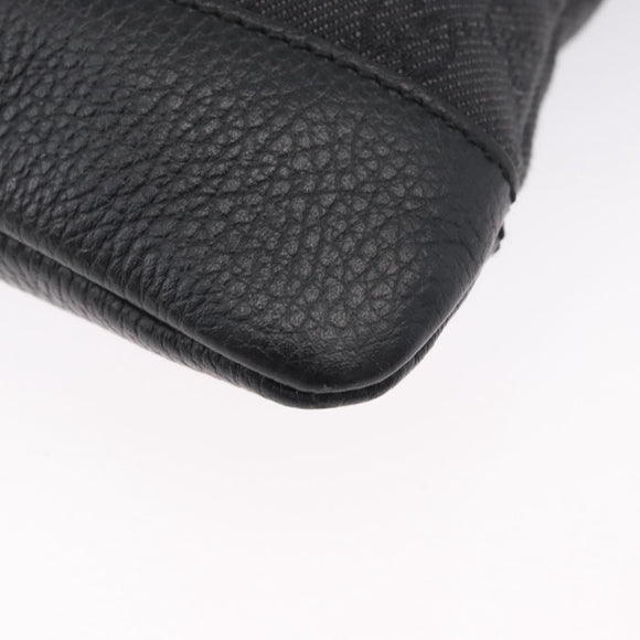GUCCI GG Canvas Shoulder Bag Black Silver 374414 Auth 174510