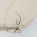 Salvatore Ferragamo Gancini Hand Bag Leather Ivory Auth 174511-10