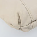 Salvatore Ferragamo Gancini Hand Bag Leather Ivory Auth 174511-11
