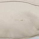 Salvatore Ferragamo Gancini Hand Bag Leather Ivory Auth 174511-14