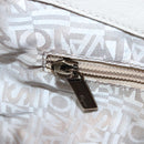 Salvatore Ferragamo Gancini Hand Bag Leather Ivory Auth 174511-19