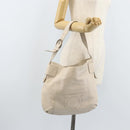 Salvatore Ferragamo Gancini Hand Bag Leather Ivory Auth 174511-22