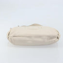 Salvatore Ferragamo Gancini Hand Bag Leather Ivory Auth 174511-9