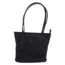 GUCCI Hand Bag Suede Black Gold 002 2122 0465 Auth 174512-1