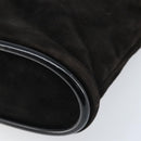 GUCCI Hand Bag Suede Black Gold 002 2122 0465 Auth 174512-10