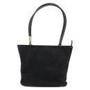 GUCCI Hand Bag Suede Black Gold 002 2122 0465 Auth 174512-2