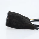 GUCCI Hand Bag Suede Black Gold 002 2122 0465 Auth 174512-4