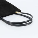 GUCCI Hand Bag Suede Black Gold 002 2122 0465 Auth 174512-7
