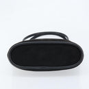 GUCCI Hand Bag Suede Black Gold 002 2122 0465 Auth 174512-9
