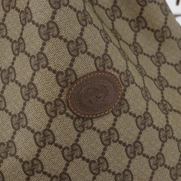 GUCCI GG Supreme Purse Shoulder Bag PVC Beige Gold 001 58 6850 Auth 174519