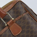 CELINE Macadam Canvas Hand Bag PVC Leather Brown Gold Auth 174520-10