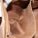 CELINE Macadam Canvas Hand Bag PVC Leather Brown Gold Auth 174520-23