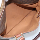 CELINE Macadam Canvas Hand Bag PVC Leather Brown Gold Auth 174520-24