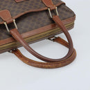 CELINE Macadam Canvas Hand Bag PVC Leather Brown Gold Auth 174520-7