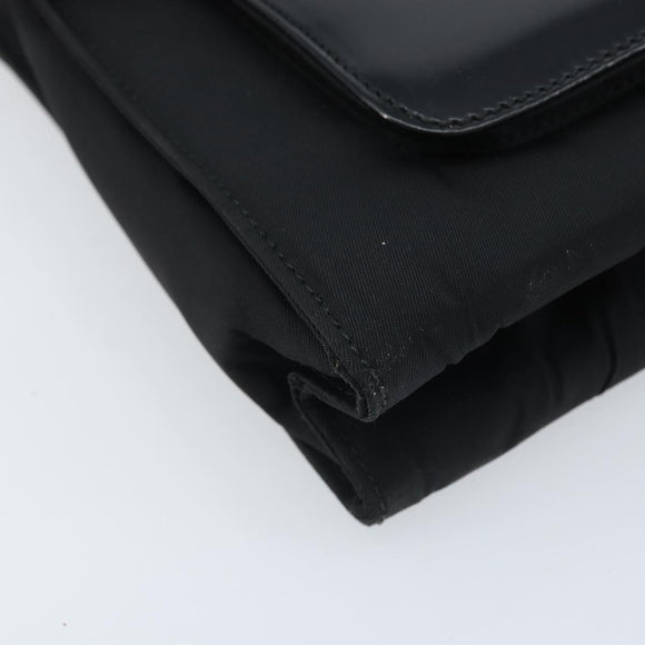 PRADA Shoulder Bag Nylon Black Auth 174527