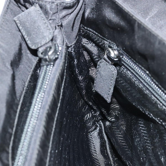 PRADA Shoulder Bag Nylon Black Auth 174527