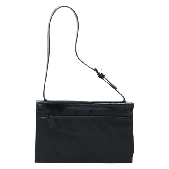 PRADA Shoulder Bag Nylon Black Auth 174527
