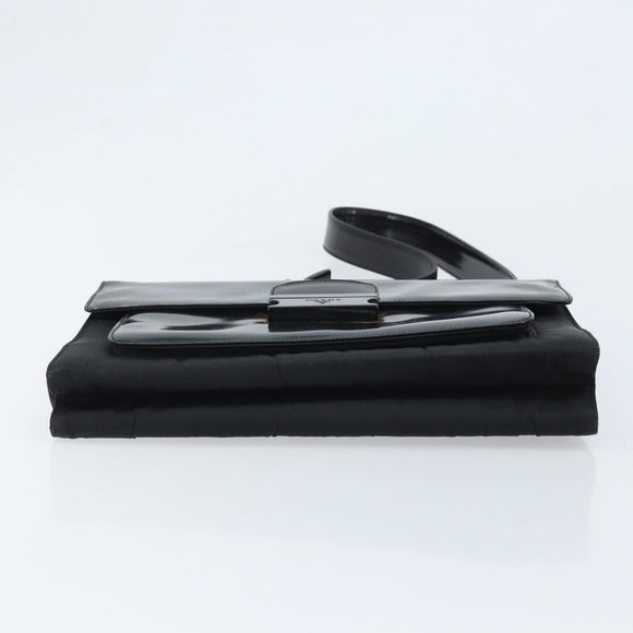 PRADA Shoulder Bag Nylon Black Auth 174527