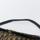 Christian Dior Trotter Canvas Shoulder Bag Navy Gold Auth 174528-8