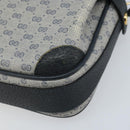 GUCCI Micro GG Supreme Shoulder Bag PVC Navy Gold 007 904 0423 Auth 174532-14