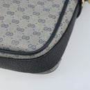 GUCCI Micro GG Supreme Shoulder Bag PVC Navy Gold 007 904 0423 Auth 174532-16