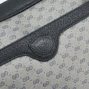 GUCCI Micro GG Supreme Shoulder Bag PVC Navy Gold 007 904 0423 Auth 174532-18