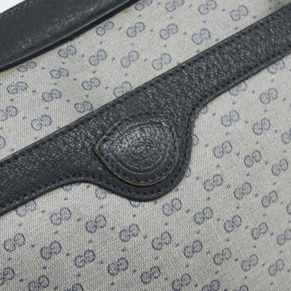 GUCCI Micro GG Supreme Shoulder Bag PVC Navy Gold 007 904 0423 Auth 174532