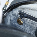 GUCCI Micro GG Supreme Shoulder Bag PVC Navy Gold 007 904 0423 Auth 174532-22