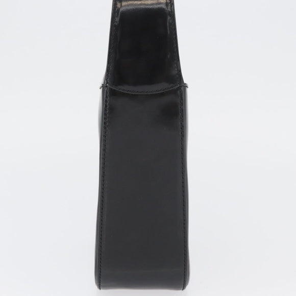GUCCI Hand Bag Patent leather Black 007 0249 Auth 174533