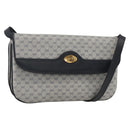 GUCCI Micro GG Supreme Shoulder Bag PVC Navy Gold 004 106 0024 Auth 174535-1