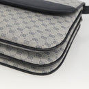 GUCCI Micro GG Supreme Shoulder Bag PVC Navy Gold 004 106 0024 Auth 174535-10