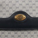 GUCCI Micro GG Supreme Shoulder Bag PVC Navy Gold 004 106 0024 Auth 174535-14