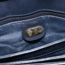GUCCI Micro GG Supreme Shoulder Bag PVC Navy Gold 004 106 0024 Auth 174535-16