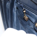 GUCCI Micro GG Supreme Shoulder Bag PVC Navy Gold 004 106 0024 Auth 174535-19