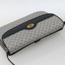 GUCCI Micro GG Supreme Shoulder Bag PVC Navy Gold 004 106 0024 Auth 174535-6