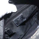 GUCCI GG Canvas Shoulder Bag Black Silver 03136 Auth 174538-17