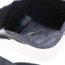 GUCCI GG Canvas Shoulder Bag Black Silver 03136 Auth 174538-23