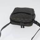 GUCCI GG Canvas Shoulder Bag Black Silver 03136 Auth 174538-6