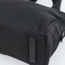 PRADA Hand Bag Nylon Black Silver Auth 174539-10
