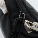 PRADA Hand Bag Nylon Black Silver Auth 174539-17