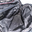 PRADA Hand Bag Nylon Black Silver Auth 174539-22