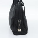 PRADA Hand Bag Nylon Black Silver Auth 174539-4
