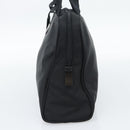PRADA Hand Bag Nylon Black Silver Auth 174539-5