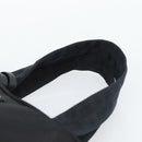 PRADA Hand Bag Nylon Black Silver Auth 174539-8