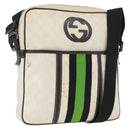 GUCCI GG Supreme Shoulder Bag PVC White 181061 506631 Auth 174543-1