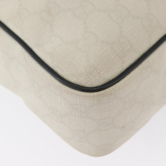 GUCCI GG Supreme Shoulder Bag PVC White 181061 506631 Auth 174543
