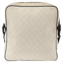 GUCCI GG Supreme Shoulder Bag PVC White 181061 506631 Auth 174543-3