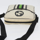 GUCCI GG Supreme Shoulder Bag PVC White 181061 506631 Auth 174543-7