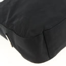PRADA Shoulder Bag Nylon Black Silver Auth 174544-12
